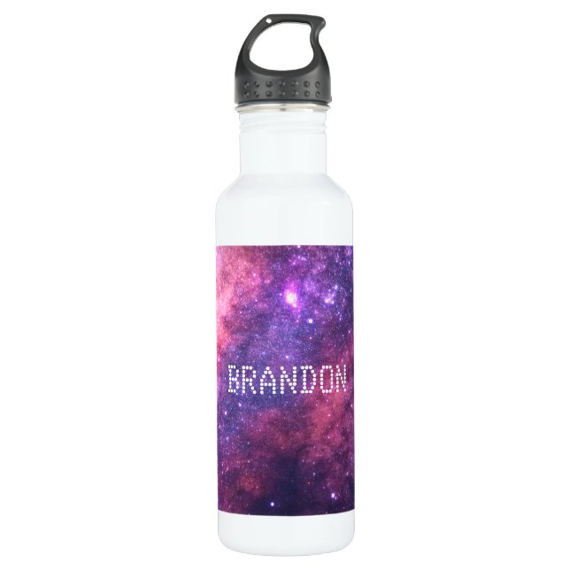 Galaxy Space Nebula Stars Sky Universe Astronomie Edelstahlflasche (Vorderseite)