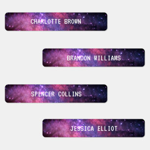 Galaxy Space Night Sky Stars Nebula Wasserdicht Etiketten