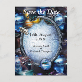 Galaxy Space Visitors Ankündigungspostkarte