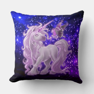 Galaxy Sparkle Pink Unicorn Kissen