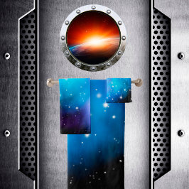 Galaxy Starlight Space Clouds Badhandtuch Set