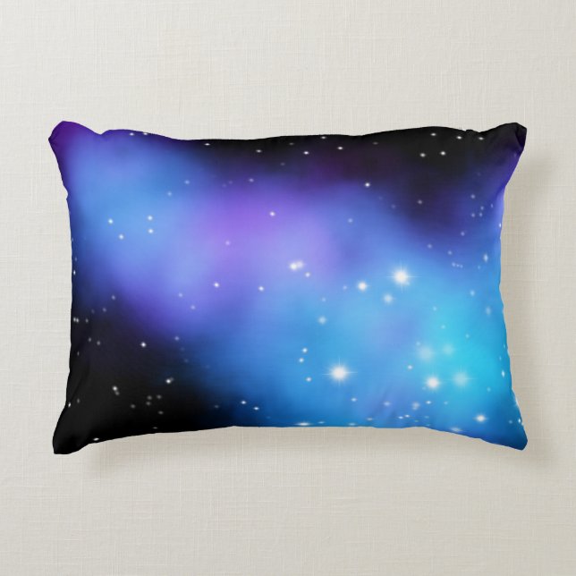 Galaxy Starlight Space Clouds Dekokissen (Vorderseite)
