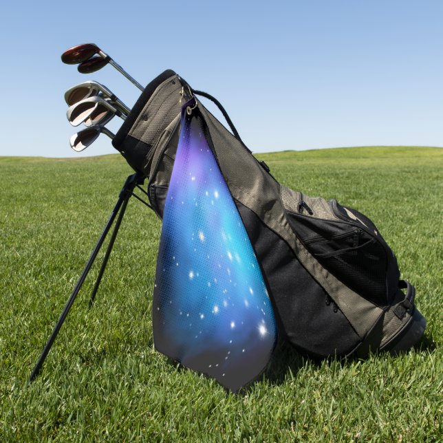 Galaxy Starlight Space Clouds Golfhandtuch (Gras)