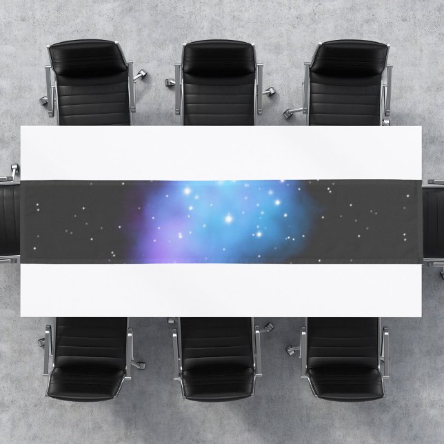 Galaxy Starlight Space Clouds Kurzer Tischläufer (Von Creator hochgeladen)