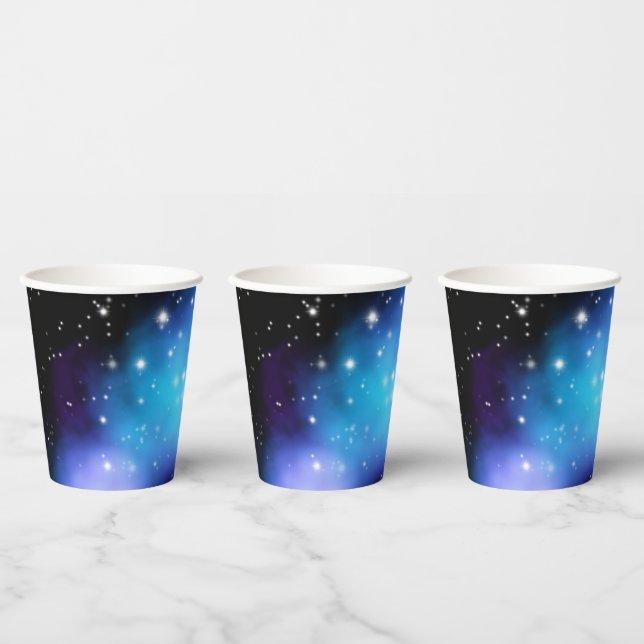 Galaxy Starlight Space Clouds Pappbecher (Multi)