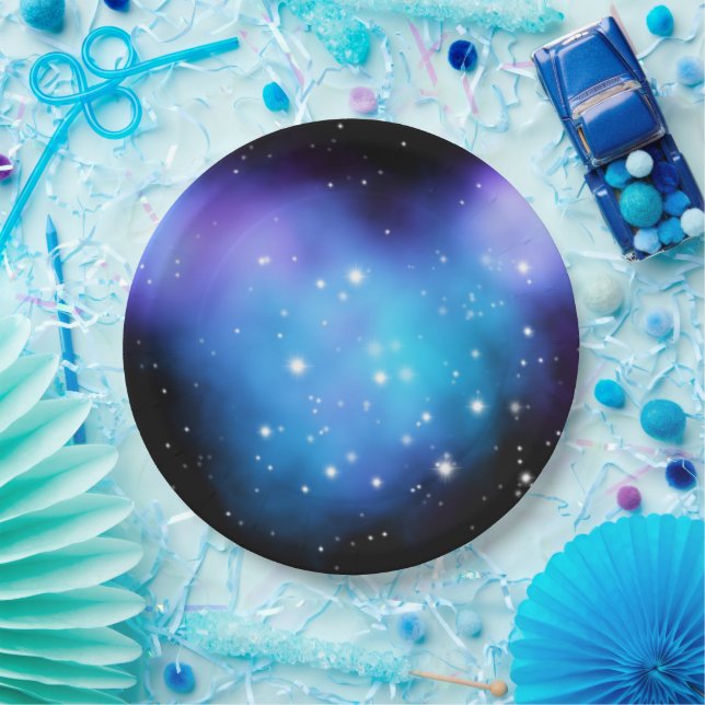 Galaxy Starlight Space Clouds Pappteller (Party)