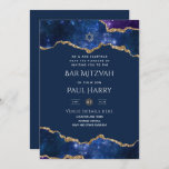 Galaxy Starry Night BAR MITZVAH Einladungen Marine<br><div class="desc">Diese Einladungen können mit Textfeldern auf beiden Seiten, einschließlich aller notwendigen Details für Ihre Veranstaltung wie Zeremonie, Empfang, uAwg, Anfahrtsbeschreibung, angepasst werden. Die Einladungen beinhalten auch den Stern von David, was ihn zu einer perfekten Repräsentation der Jüdischen Feier des kommenden Alters macht. Diese Einladungen sind perfekt und werden Ihren Gästen...</div>