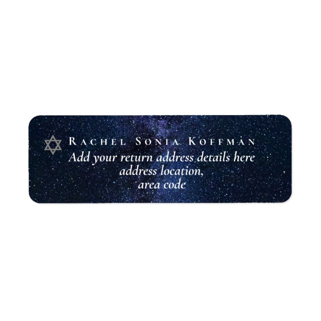 Galaxy Starry Night BAT/BAR MITZVAH Starry Night (Vorne)