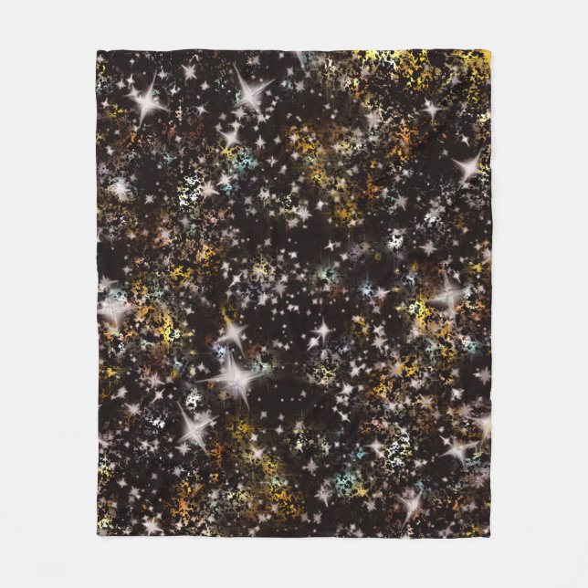 Galaxy Starry Night Fleecedecke (Vorderseite)