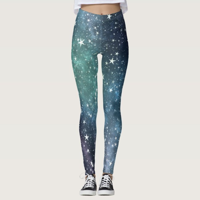 Galaxy Starry Night Leggings (Vorderseite)