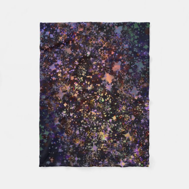Galaxy Starry Night Throw Blanket - Kosmisches Sta Fleecedecke (Vorderseite)