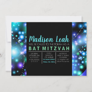 GALAXY STARS Bat Mitzvah Einladung