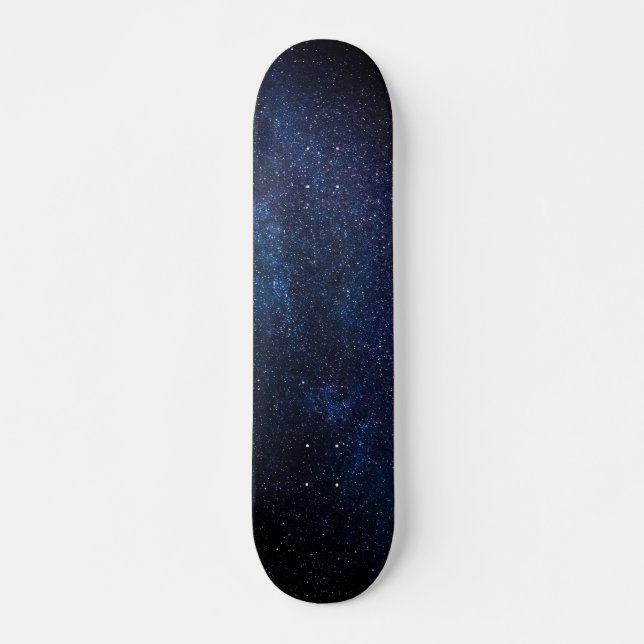 Galaxy Stars Universe Sky Blue Space Kosmic Skateb Skateboard (Vorne)