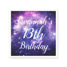 Galaxy Stars Weltraum Personalisierter Geburtstag