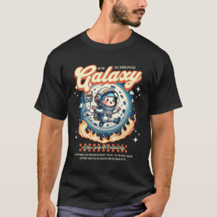 Galaxy Süße Raum Illustration Kosmische Cartoon-Ku T-Shirt