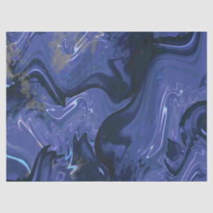 Galaxy Swirl Blauer Glitzer Abstraktes kosmisches  Seidenpapier