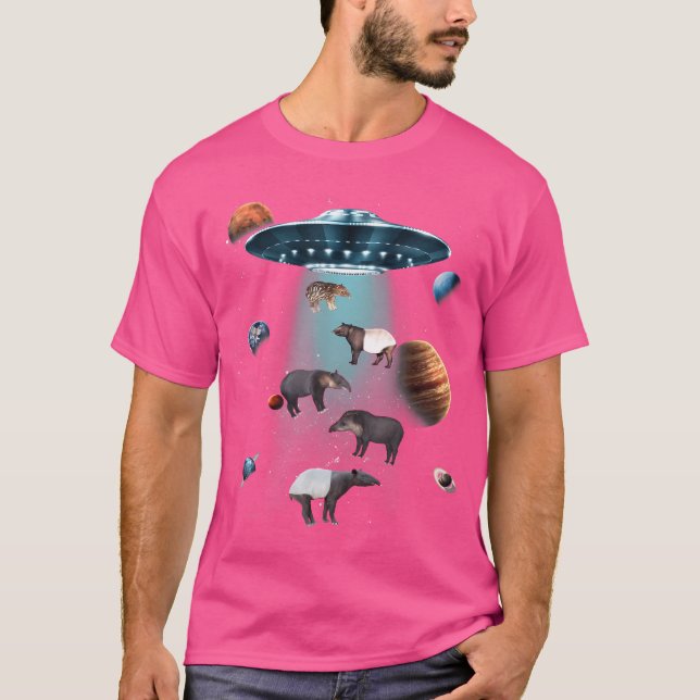 Galaxy Tapir Space Ufo Alien Stars T-Shirt (Vorderseite)