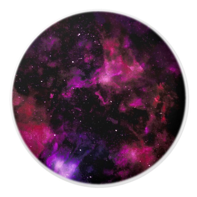 Galaxy Travel Knobs | Weltraum | Night Skies Keramikknauf (Vorderseite)