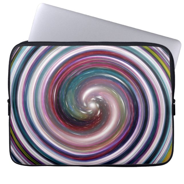 Galaxy Twirl Abstrakte Kunst Laptopschutzhülle (Vorderseite)