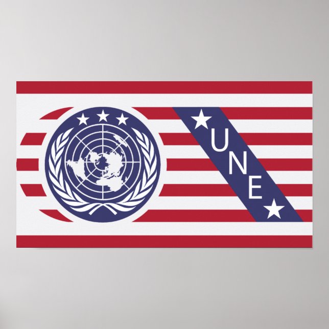 Galaxy U.N.E Flag Poster (Vorne)