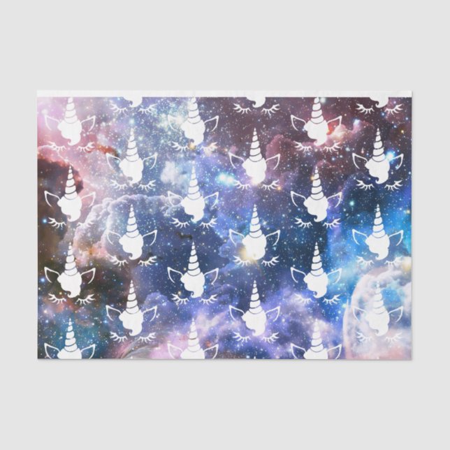 Galaxy Unicorn Seidenpapier (Vorderseite)
