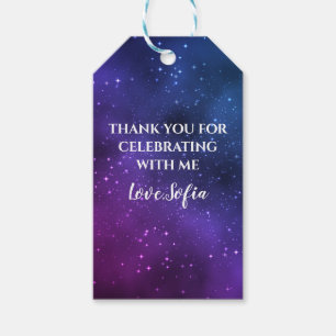 Galaxy Universe Lila Vielen Dank, dass Sie Geburts Geschenkanhänger