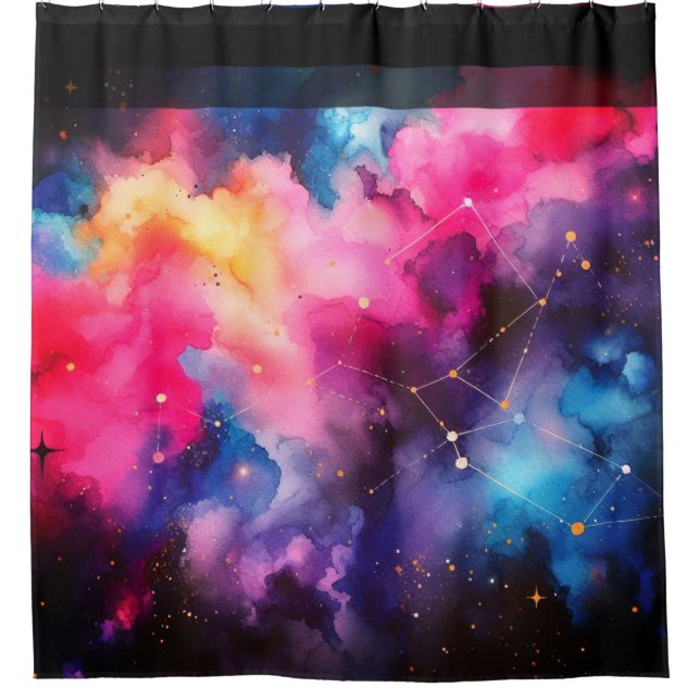 Galaxy Veil Duschvorhang (Vorderseite)