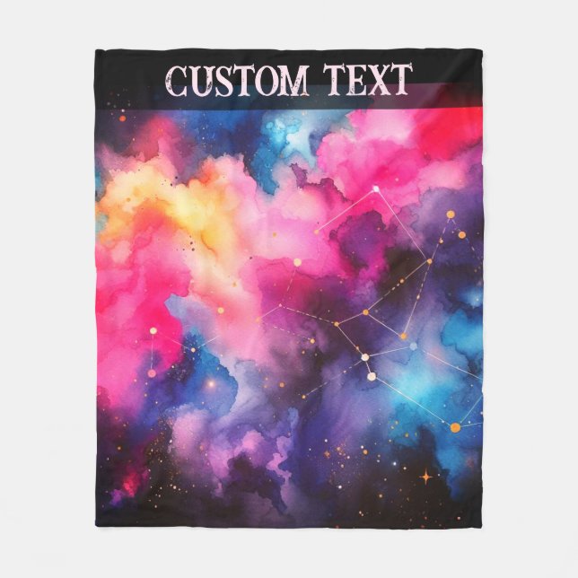 Galaxy Veil Fleecedecke (Vorderseite)