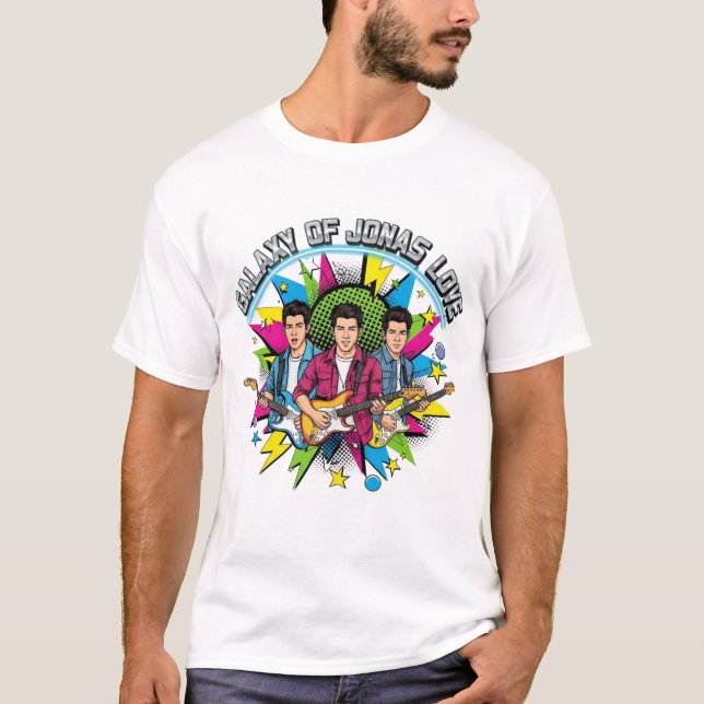 Galaxy von Jonas Liebe - Retro Pop Art Jonas Broth T-Shirt (Vorderseite)