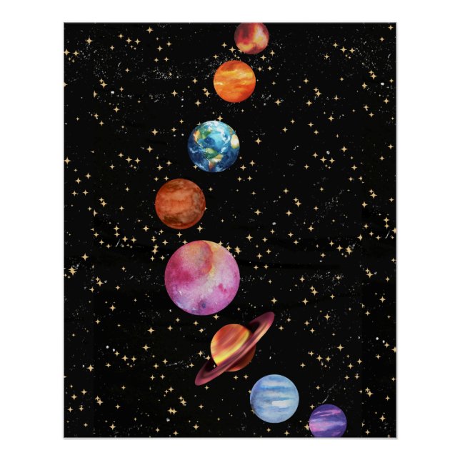 Galaxy Wall Poster (Vorderseite)