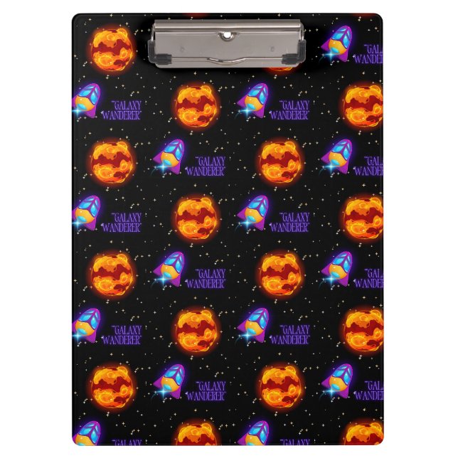 Galaxy Wanderer insulbler Klemmbrett (Vorderseite)