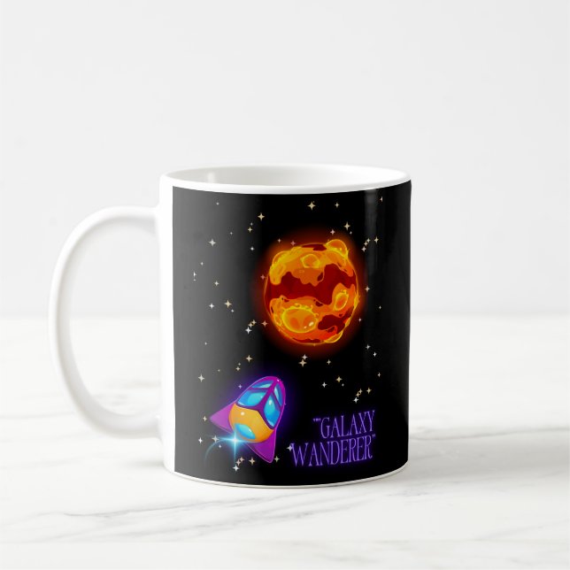 Galaxy Wanderer Isolierter Becher Kaffeetasse (Links)