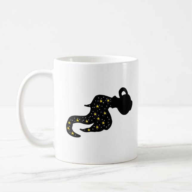 Galaxy Water Bearer Silhouette Mug – Cosmic  Kaffeetasse (Links)