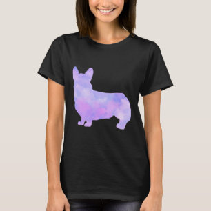 Galaxy Watercolor Corgi T-Shirt