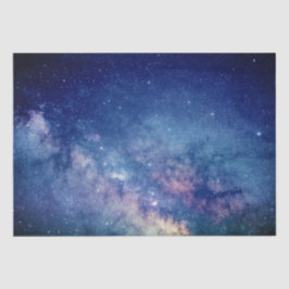 Galaxy Weltraum Sky Sterne Celestial Blue Seidenpapier