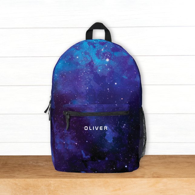 Galaxy Weltraum Universum/ Name Kinder Bedruckter Rucksack (Von Creator hochgeladen)