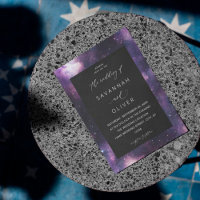 Galaxy Weltraumhochzeit Einladung