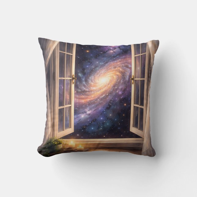 Galaxy Window Pillow Kissen (Vorderseite)