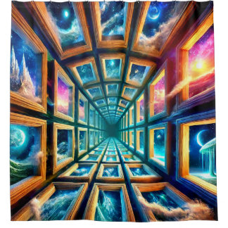Galaxy Windows Duschvorhang
