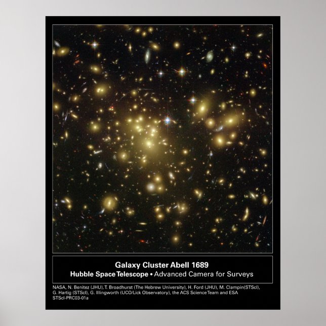 GalaxyClusterAbell1689-2003-01a Poster (Vorne)