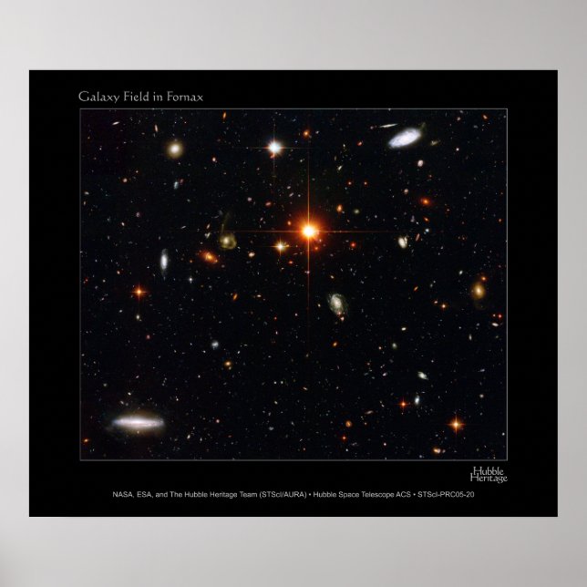 GalaxyFieldInFornax-2005-20a Poster (Vorne)