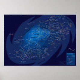 Galaxymap, Papier zu postieren (matt) Poster