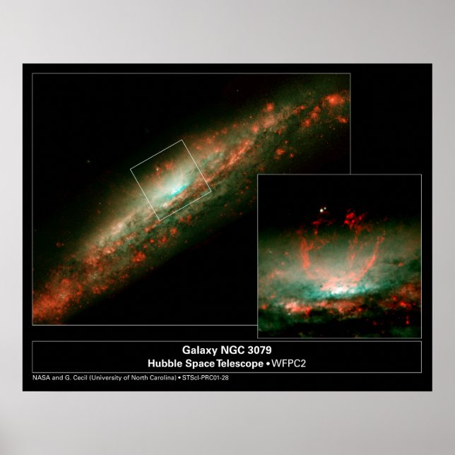 GalaxyNGC3079-2001-28a Poster (Vorne)