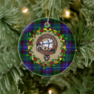 Galbraith Clan Abzeichen & Tartan Personalisierte  Keramik Ornament