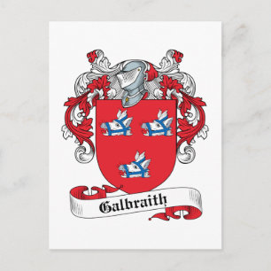 Galbraith Familienwappen Postkarte