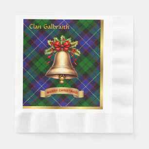 Galbraith Personalisiert Tartan Christmas Serviette