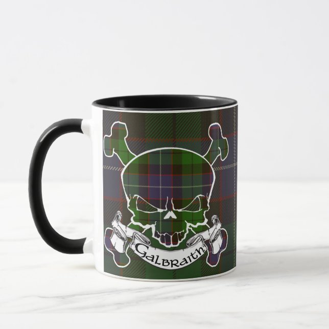 Galbraith Tartan Skull Tasse (Links)