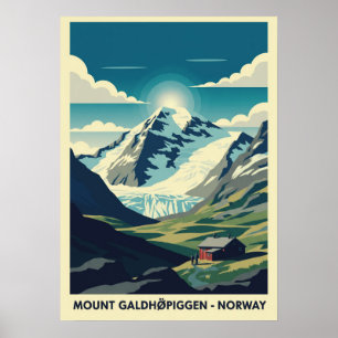 Galdhøpiggen Norwegen V01 Poster