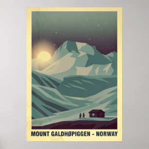 Galdhøpiggen Norwegen V05 Poster