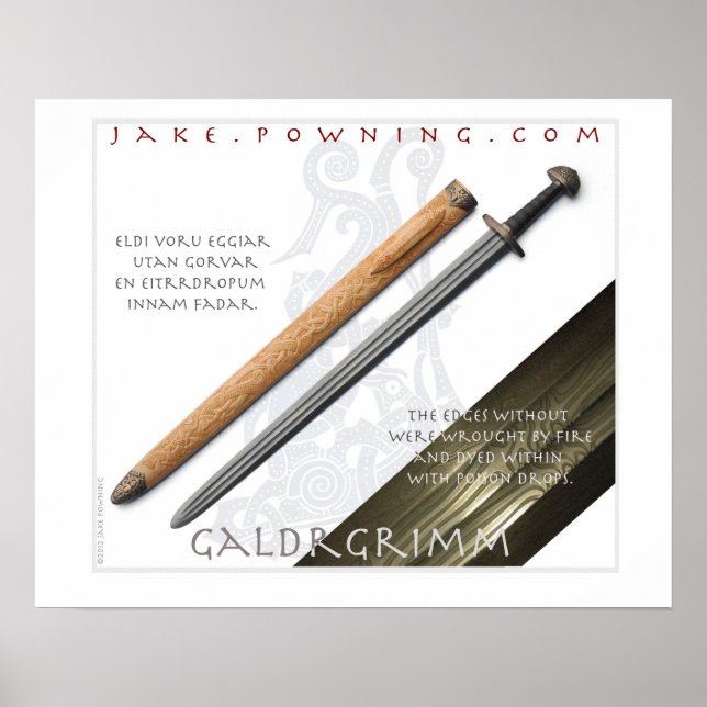 Galdrgrimm von Jake Powning Poster (Vorne)